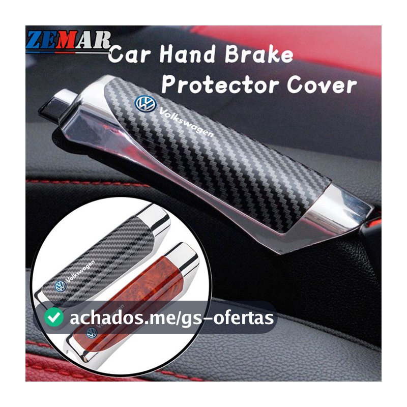 Universal Volkswagen Carro Capa Do Freio De Mão Estilo Fibra De Carbono Protetor De Decoração SUV Acessório Para Golf Jetta Passat Tiguan Amarok Carocha VW Pólo T-Cross Gol