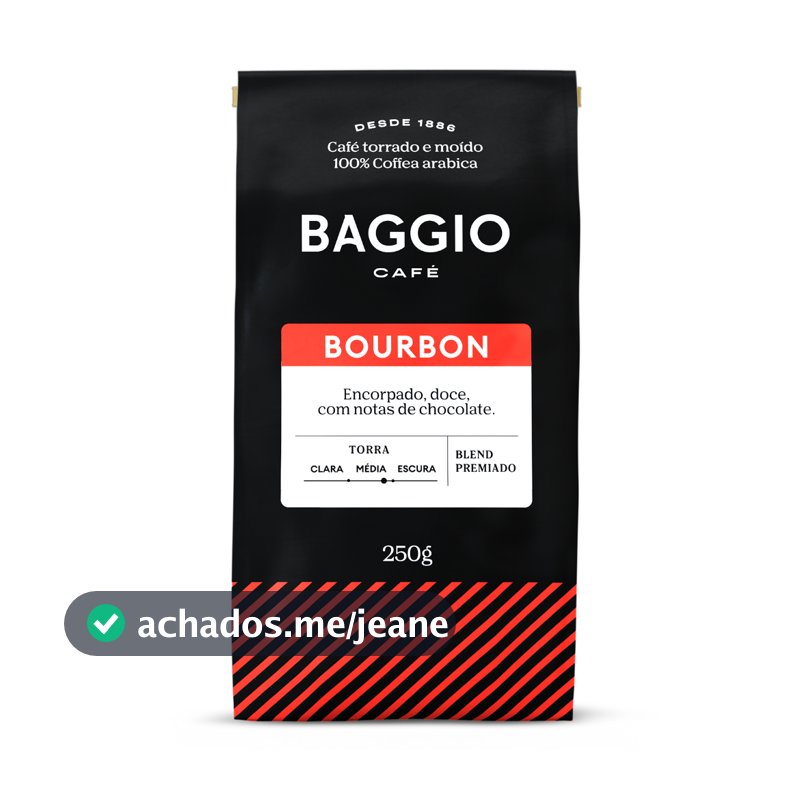 Baggio Café - Café Torrado e Moído - Blend Premiado -  Bourbon 250g