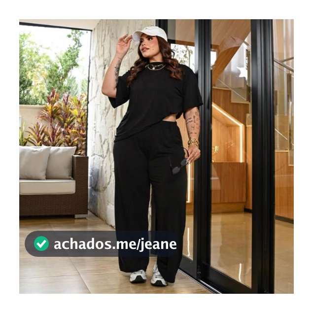 Conjunto Blusa e Calça Pantalona Feminino Oversized Viscolycra Plus Size Confortável