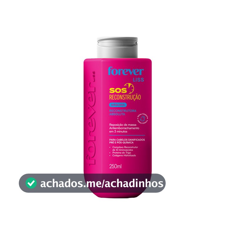 Máscara SOS Reconstrução Forever Liss 250g