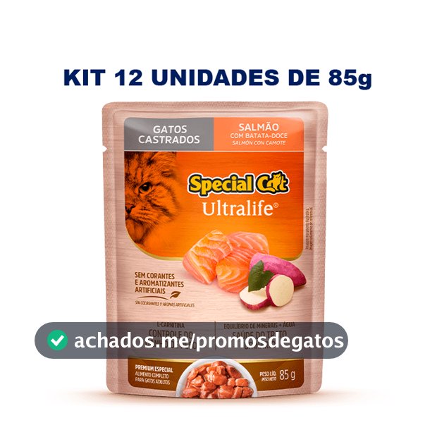 Sache Special Cat Ultralife Ração úmida para Gatos Castrados Caixa com 12un