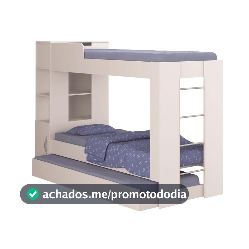Beliche Cama Auxiliar Ditália Treliche CM-15 Branco