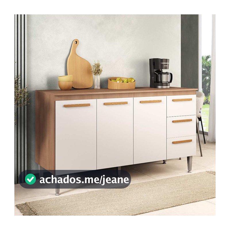 Balcão Cozinha Madeira JOIA 1.50m