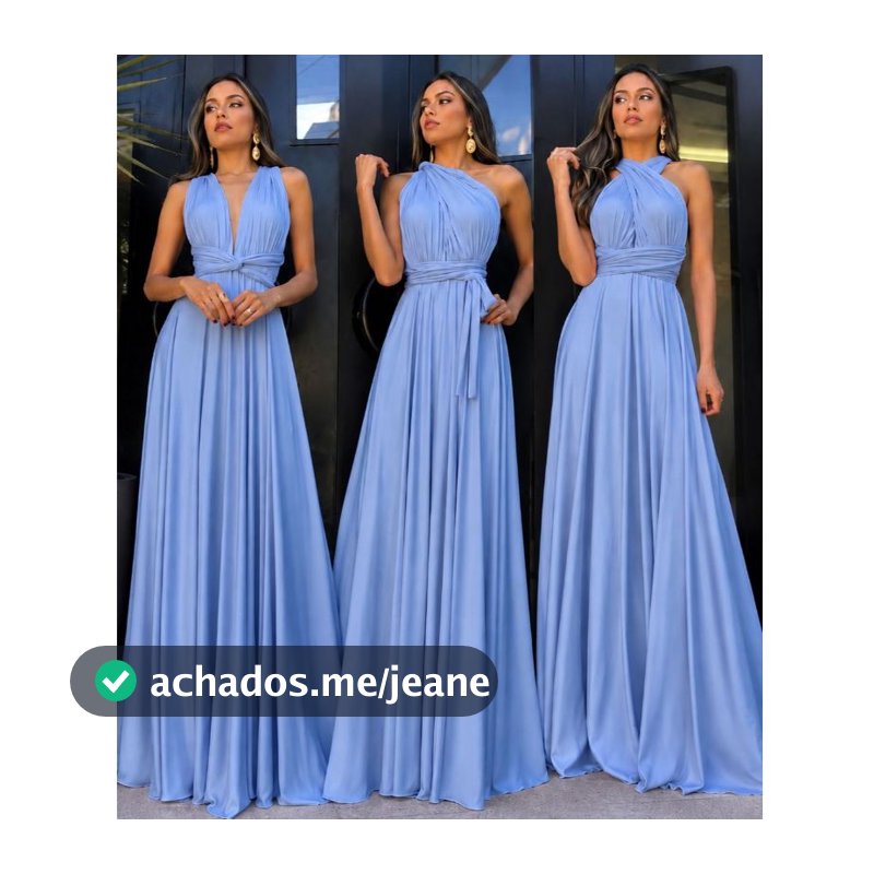 Vestido Longo Feminino Varias Formas Multiuso Festa Casamento formatura  Elegante