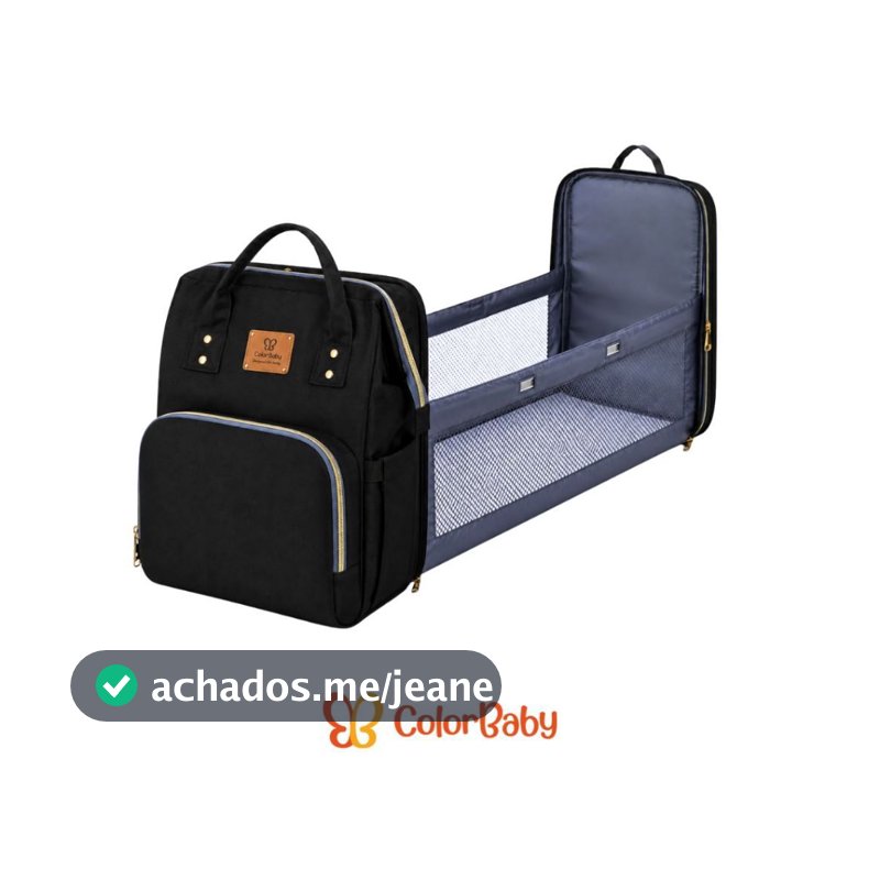 Mochila Bolsa Maternidade - com Berço Portátil, Térmico, Impermeável e Multifuncional - ColorBaby