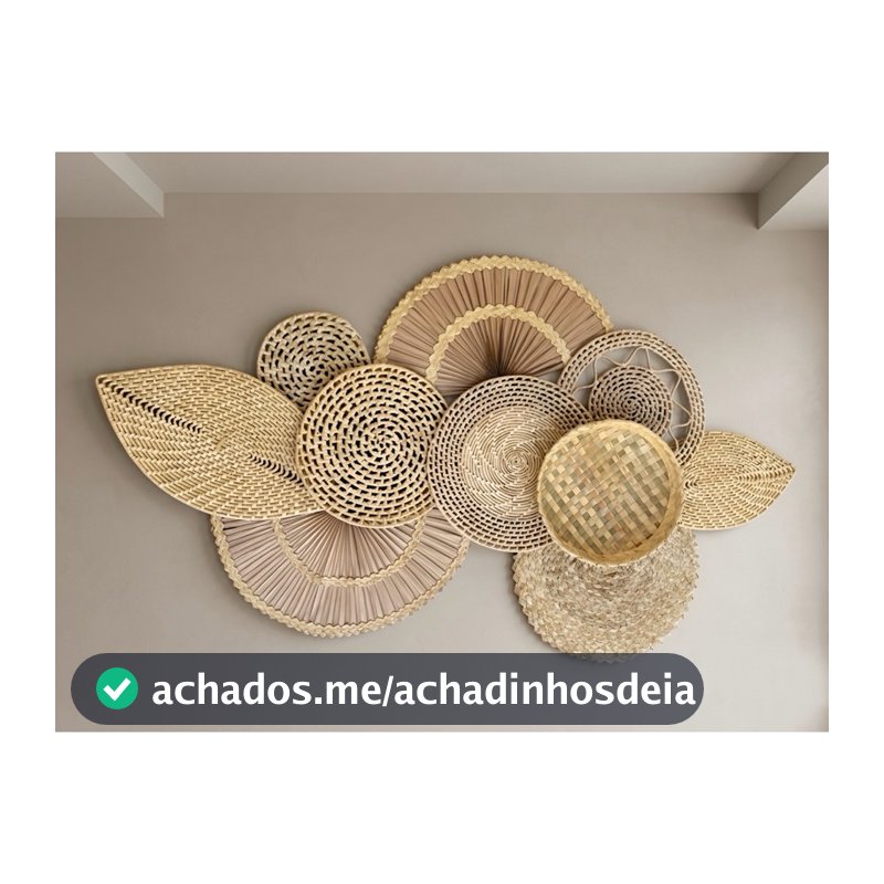 Composição de parede boho chic 10 peças