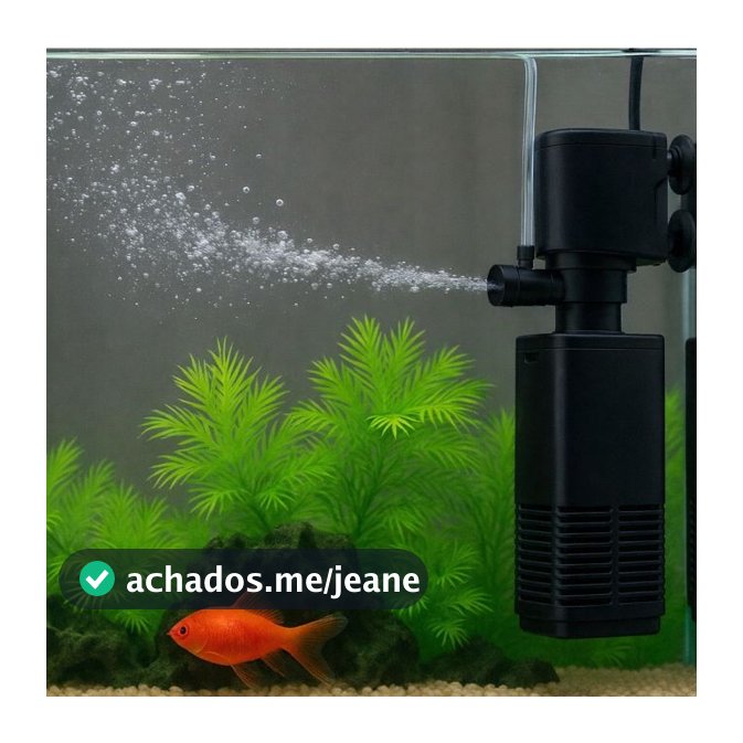 FILTRO INTERNO COM BOMBA OXIGENADOR 400 L/H AQUATANK 4W  PARA AQUÁRIOS ATÉ 40L