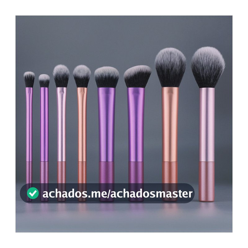 Conjunto de pincéis de maquiagem profissional de 8 unidades de alta qualidade Pacote de 8 unidades contém pincel de pó