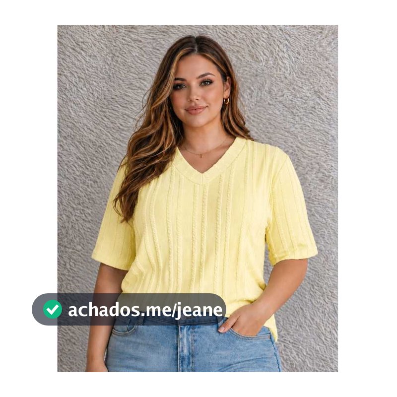 Blusa Feminina Soltinha Plus Size Manga curta verano