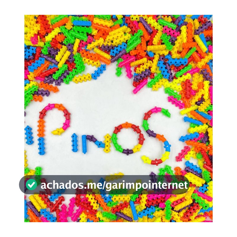 Brinquedo de Montar Pinos 100  200 e  500 Blocos Encaixes  Blocos de Montar Mágicos
