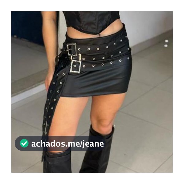 Short Saia Feminina de Couro PU com Ilhóis Fivelas Tendencia 2026 Gringa / Festa/ Balada Moda Blogueira Look Coutry Show