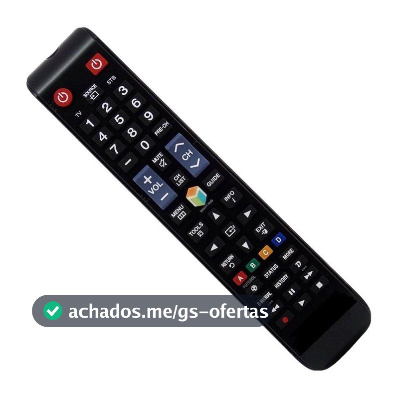 Controle Remoto Para tv Samsung Smart  Lcd e led Função 3d futebol