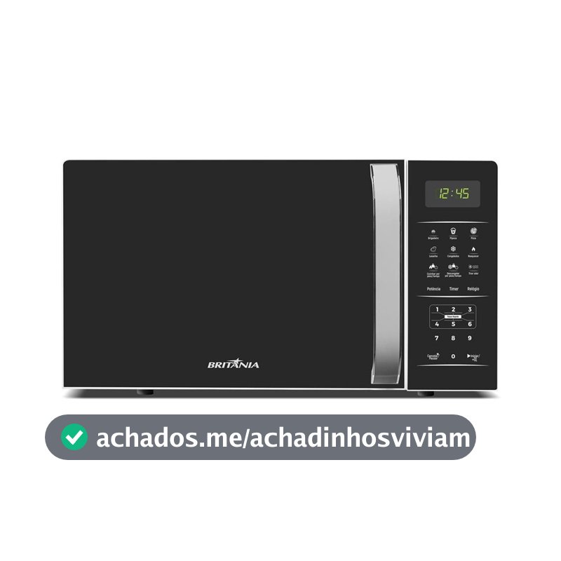 Micro-Ondas BMO23 20L Limpa Fácil 1100W Britânia