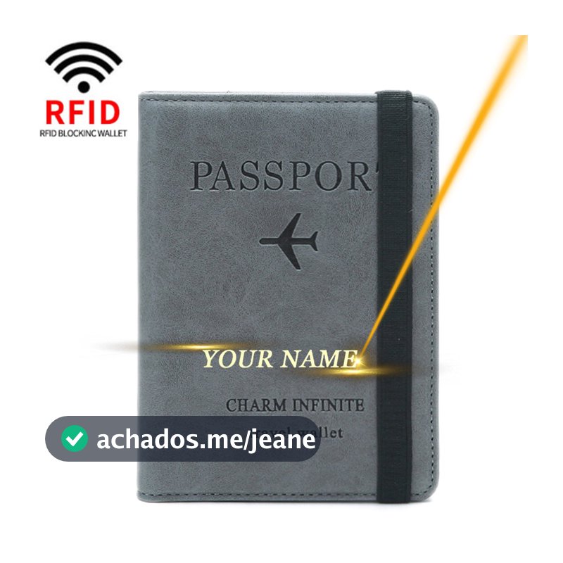 Titular Do Cartão De Banco Dos Homens Caso Mulheres ID De Crédito Pochete De Passaporte Ultra Fina Em Para Viagem/ Porta Passaporte /viagem ascessório