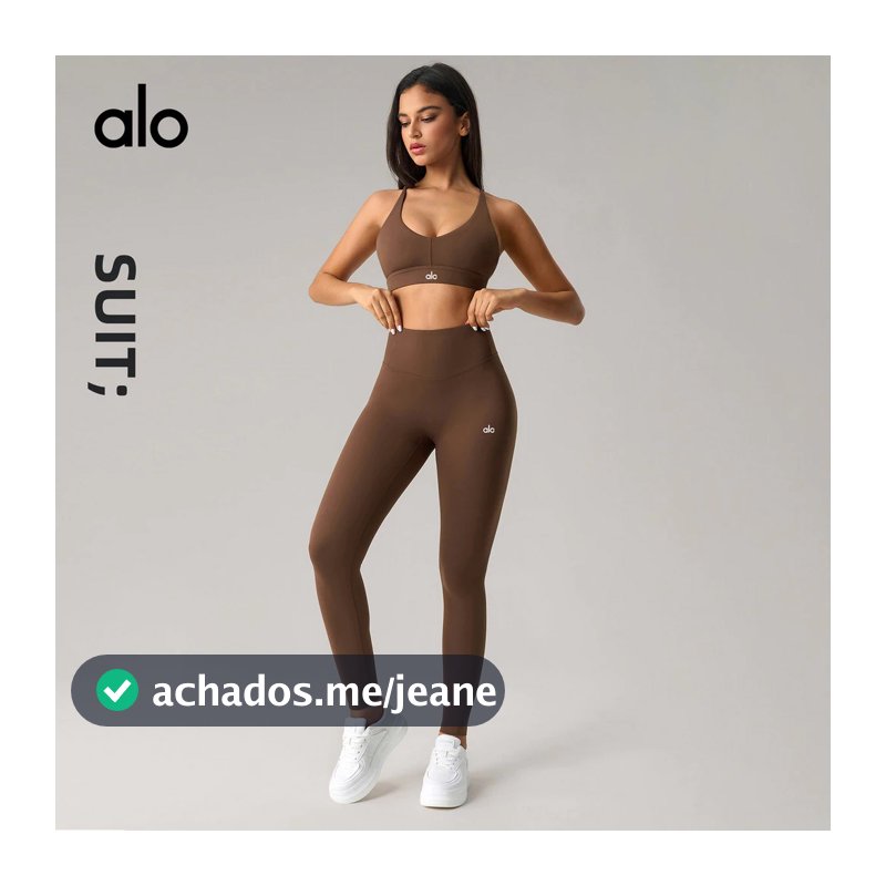 Conjunto Yoga Feminino Nude Regata Costas Aberta Legging Alta Cintura Levanta Bumbum Esportivo