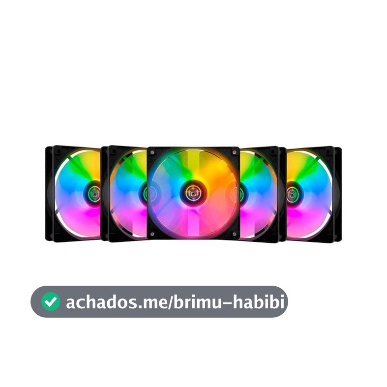 Kit Ventoinhas TGT Striker, Rainbow, 5x120mm, TGT-STK5-BLRBW