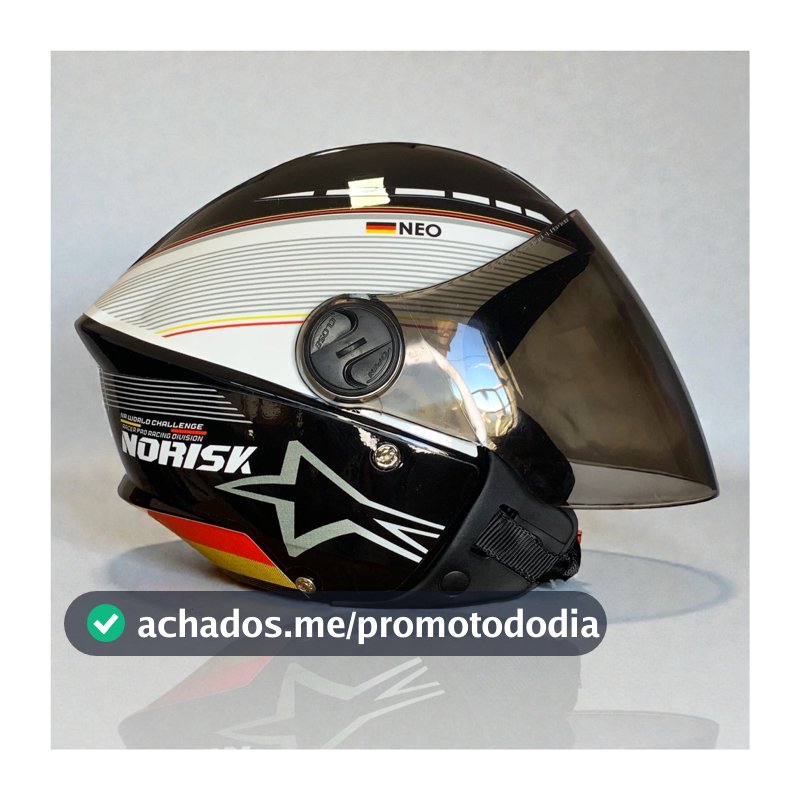Capacete New Liberty 3 Preto - Personalizado Norisk Neo Grand Prix Diversos Modelos