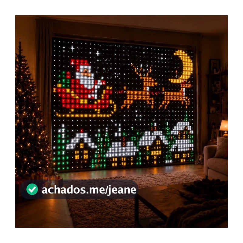 Luzes De Cortina De Pixel LED Alimentadas Por USB RGB 256/400leds Corda Inteligentes DIY Padrão Display Para Decoração D