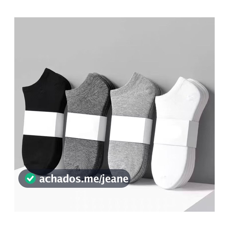 Kit Até 24 Pares De Meias Soquete unissex Menor Preço