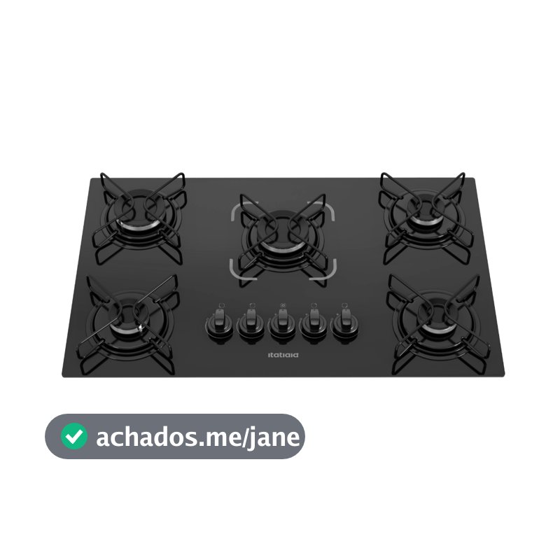 Cooktop Itatiaia Essencial 5 Bocas Preto – Bivolt 127V/220V com Acendimento Automático