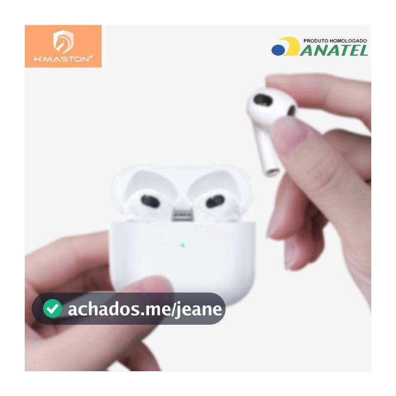 H'maston RS-20 Fone De Ouvido Bluetooth 5.4 Sem Fio Wireless In-ear Com Microfone 30 mah 5 Hora