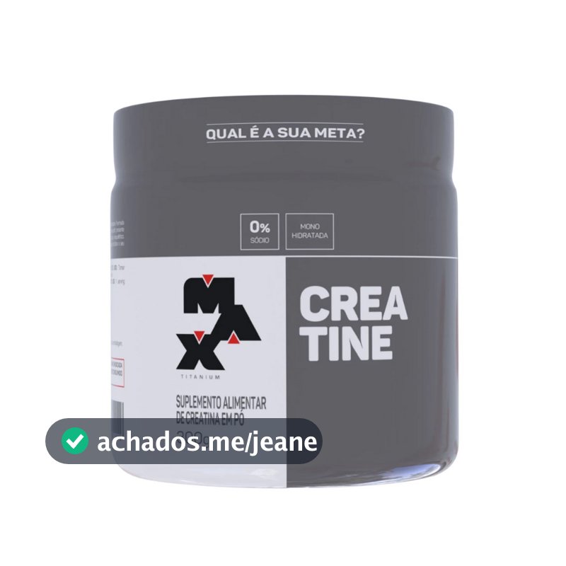 Creatina Max Titanium Mono Hidratada pote 300g