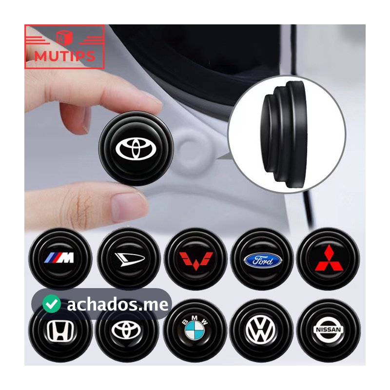 4/10 pces Almofada De Silicone Anti-Colisão Fechamento Da Porta Do Carro Proteção Choque Adesivos Tampão Silenciosos À Prova De Som Acessórios Automotivos