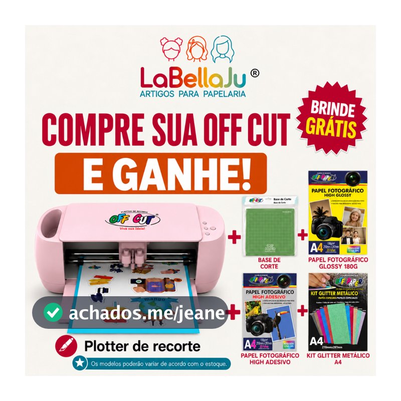OFF CUT - Plotter de Recorte OFF PAPER + BRINDES