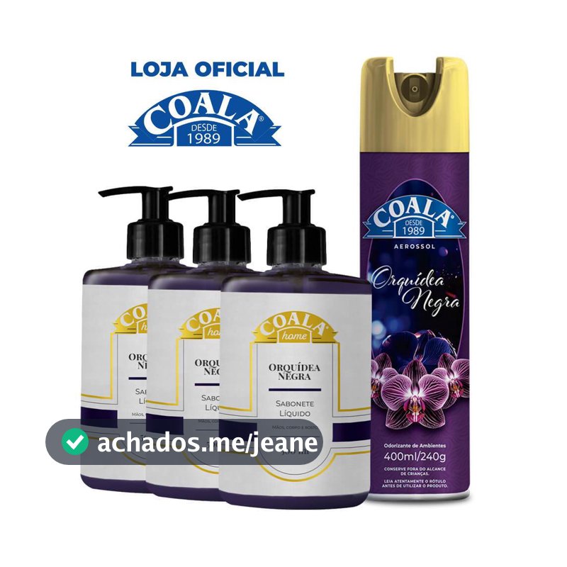Kit Coala Orquídea Negra Sabonete + Aerossol