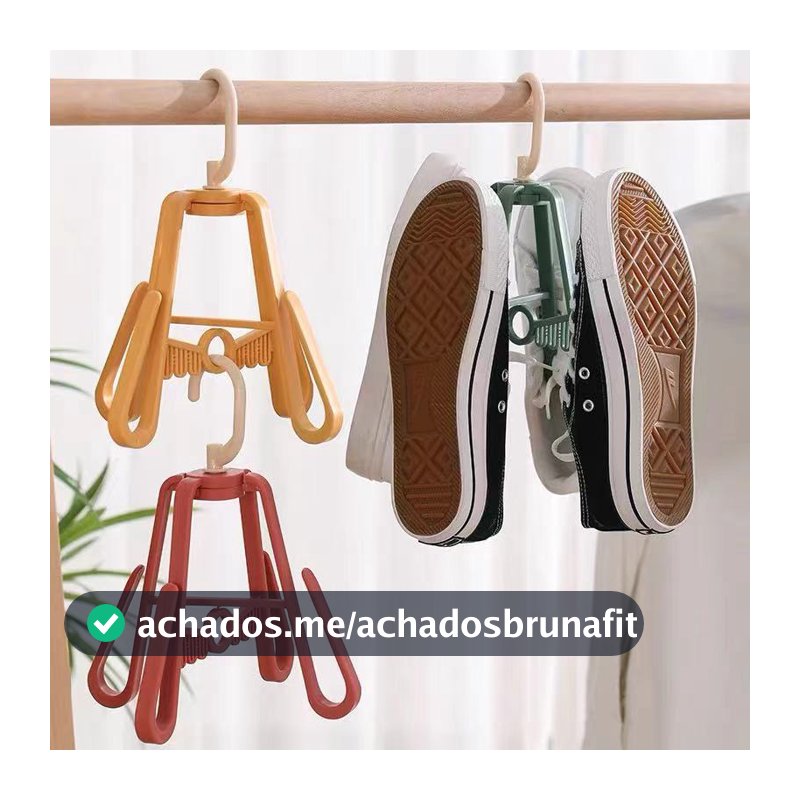 Cabide P/ Calcados Mini Varal Pendurar Secar Tenis Sapato