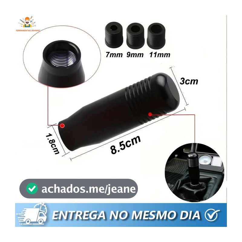 Universal Carro Alumínio Manual Mudança De Marcha Manípulo De Alavanca De Transmissão Botão De 8.5CM