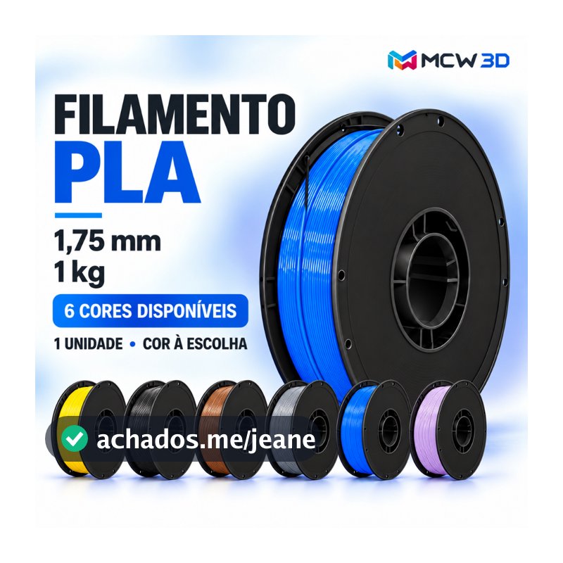 Filamento PLA 1kg 1,75mm para Impressora 3D