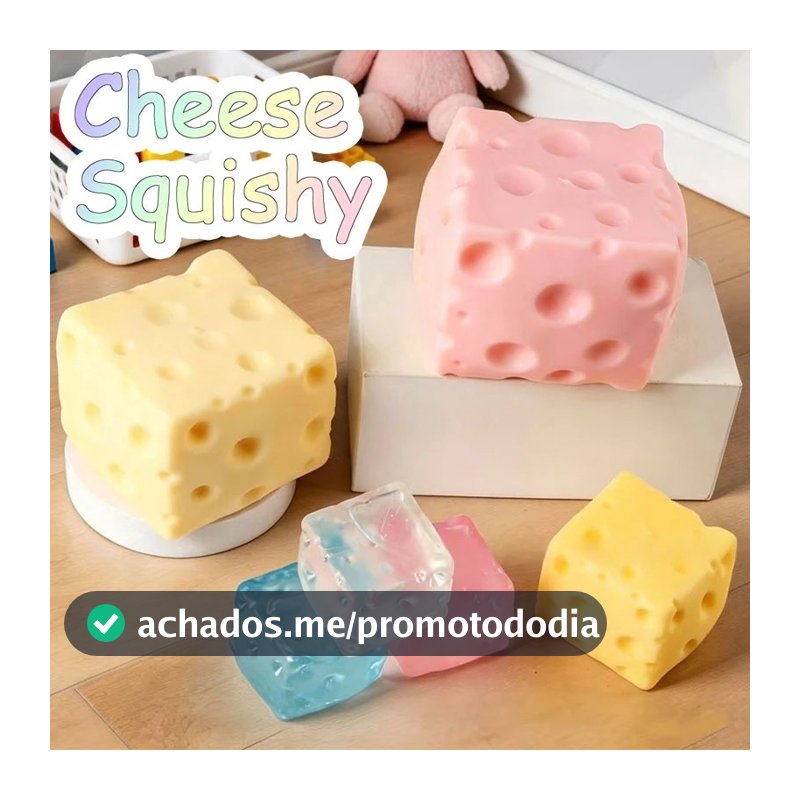 Queijo Gigante Macio Brinquedo Mole Hadiah Vaselina Preenchido Lento Subindo Modelável Cremoso Alívio Do Estresse Fidget