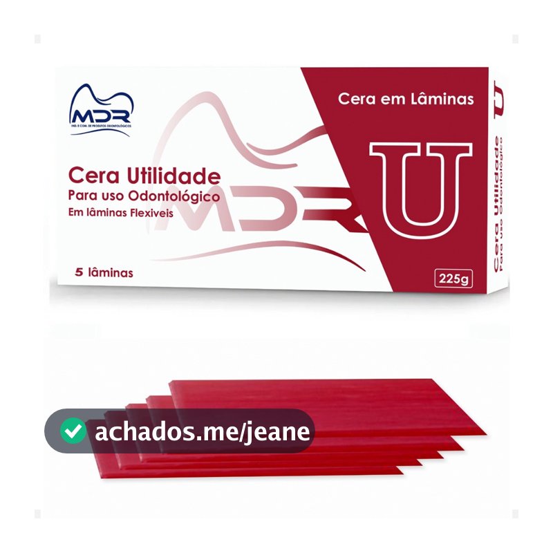 Cera De Utilidade 5 Lâminas Moldagem Modelagem Dental - Mdr