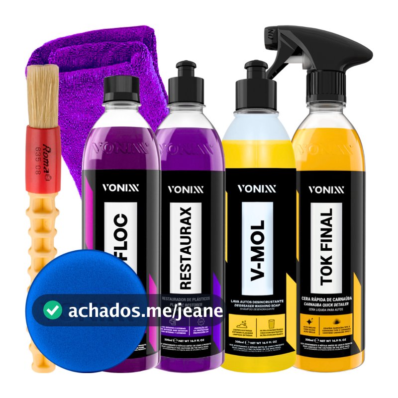 Kit Shampoo V-Mol Shampoo V-Floc Cera Tok Final Restaurax Vonixx