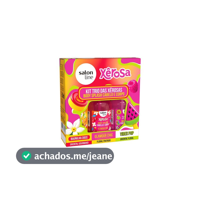 Kit Xerosa com 3 Body Splash 30ml