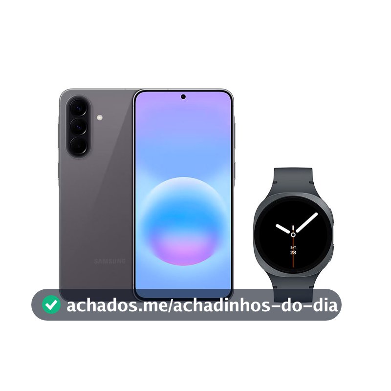 Galaxy A57 5G (128GB) - Cinza + Galaxy Watch8 BT 40mm - Grafite