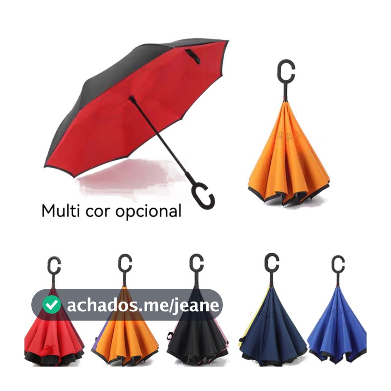 Guarda Chuva Invertido Tecido Duplo Impermeável Reforçado Contra  Guarda-Chuva Para Carro