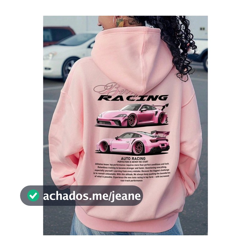 Moletom  Flanelado Canguru Unissex Casual Estampado Entusiastas de Carros Blusa  Inverno Top Lançamento Envio Rapido