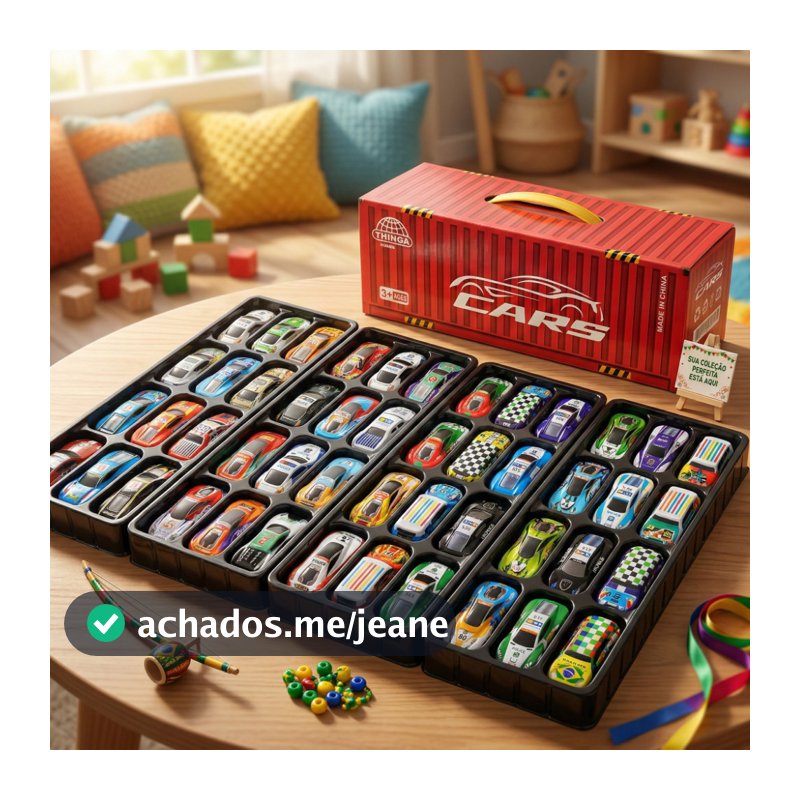 Kit 48 Carrinhos De Metal Fricção Brinquedo Menino Maleta Pista Presente