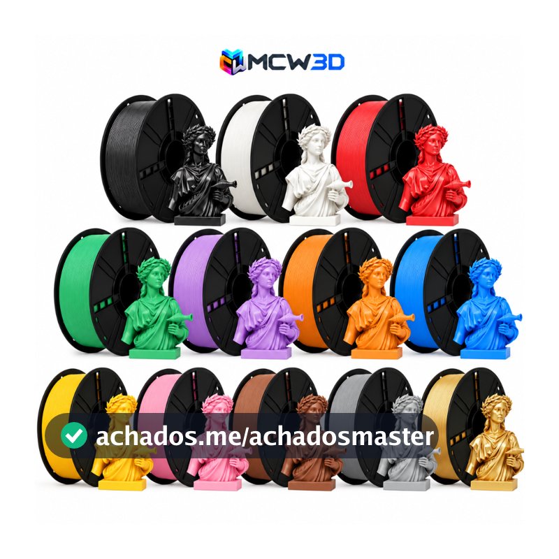PLA Filamento Premium 1Kg 1.75mm Impressão 3D Alta Qualidade Profissional Varias Cores