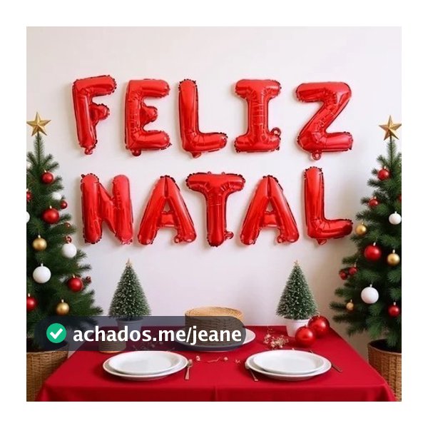 Balão Natal Feliz Vermelho Decoração Festa Natalina Enfeite Jantar Letra Pendura Parede Porta Bexiga