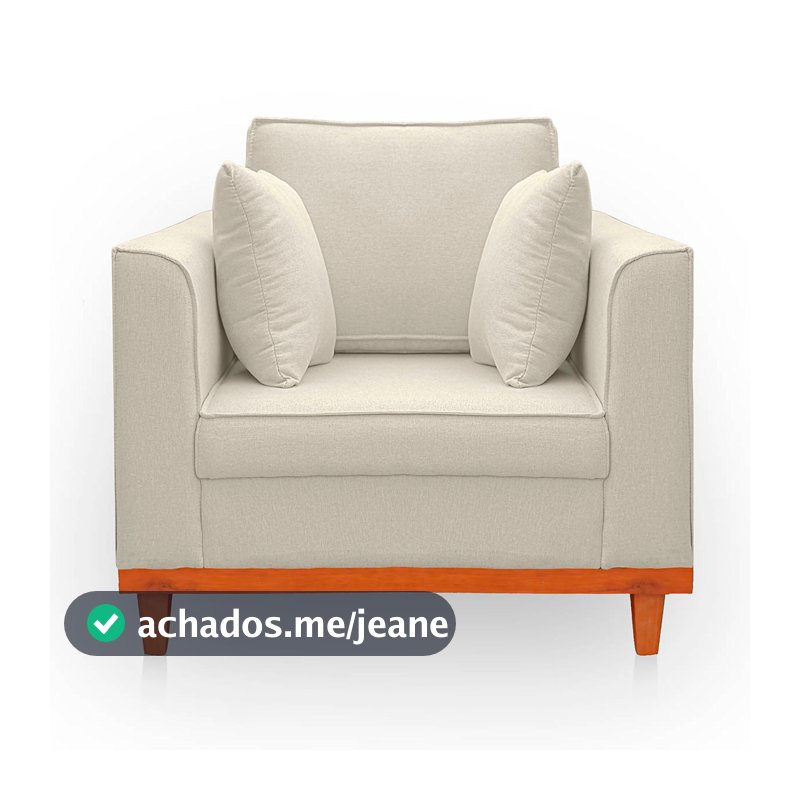Poltrona  para Sala Confortável Beny Reforçada