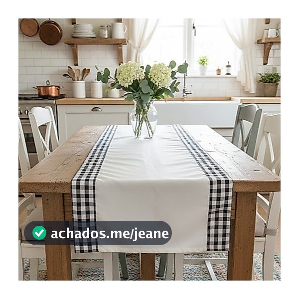 Caminho de Mesa Coleção Farmhouse – Mesa Posta Charmosa e Aconchegante