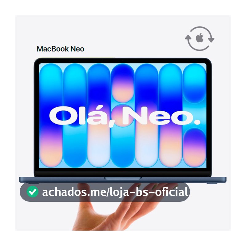 Notebook MacBook Neo Apple CPO 13" Chip A18 Pro CPU de 6 núcleos GPU de 5 núcleos 8GB RAM 256GB
