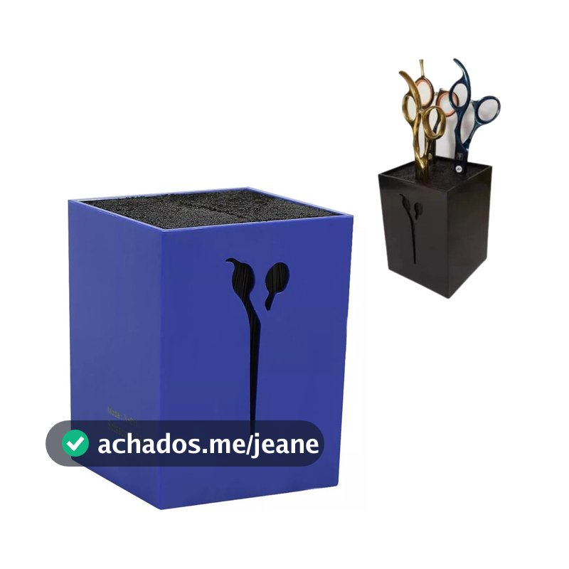 Porta Tesoura Suporte Profissional Barbeiro Cabeleireiro