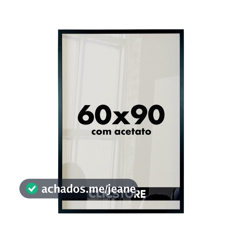 Moldura 60x90 Com Acetato Quadros Poster Foto Casa Parede Certificados Fundo MDF Imagem Quarto Sala