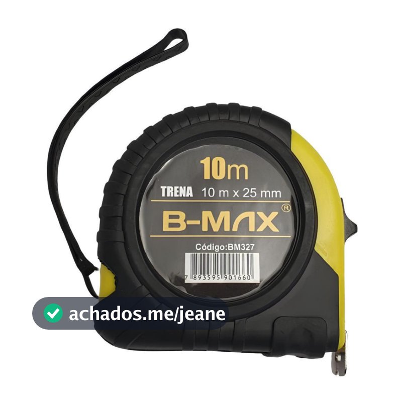 Trena 5-10 Metros X 25mm Emborrachada Com Trava Fita em aço Profissional Suporte para Cinto e Alça em Silicone