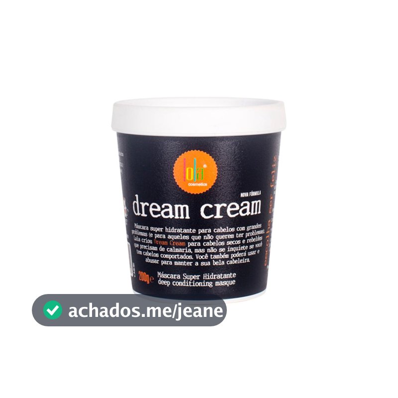 Lola Cosmetics Dream Cream Máscara de Hidratação 200g