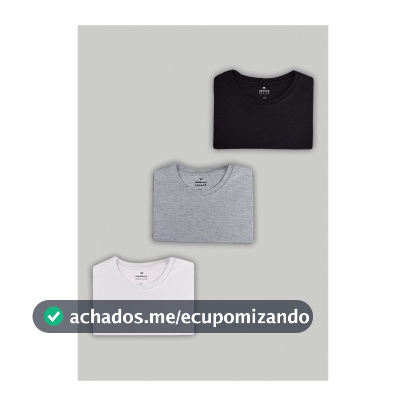 Kit Com 3 Camisetas Femininas Slim Básicas Hering